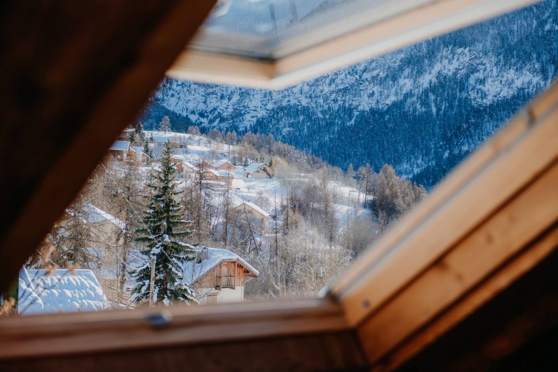 vue montagne enneigée