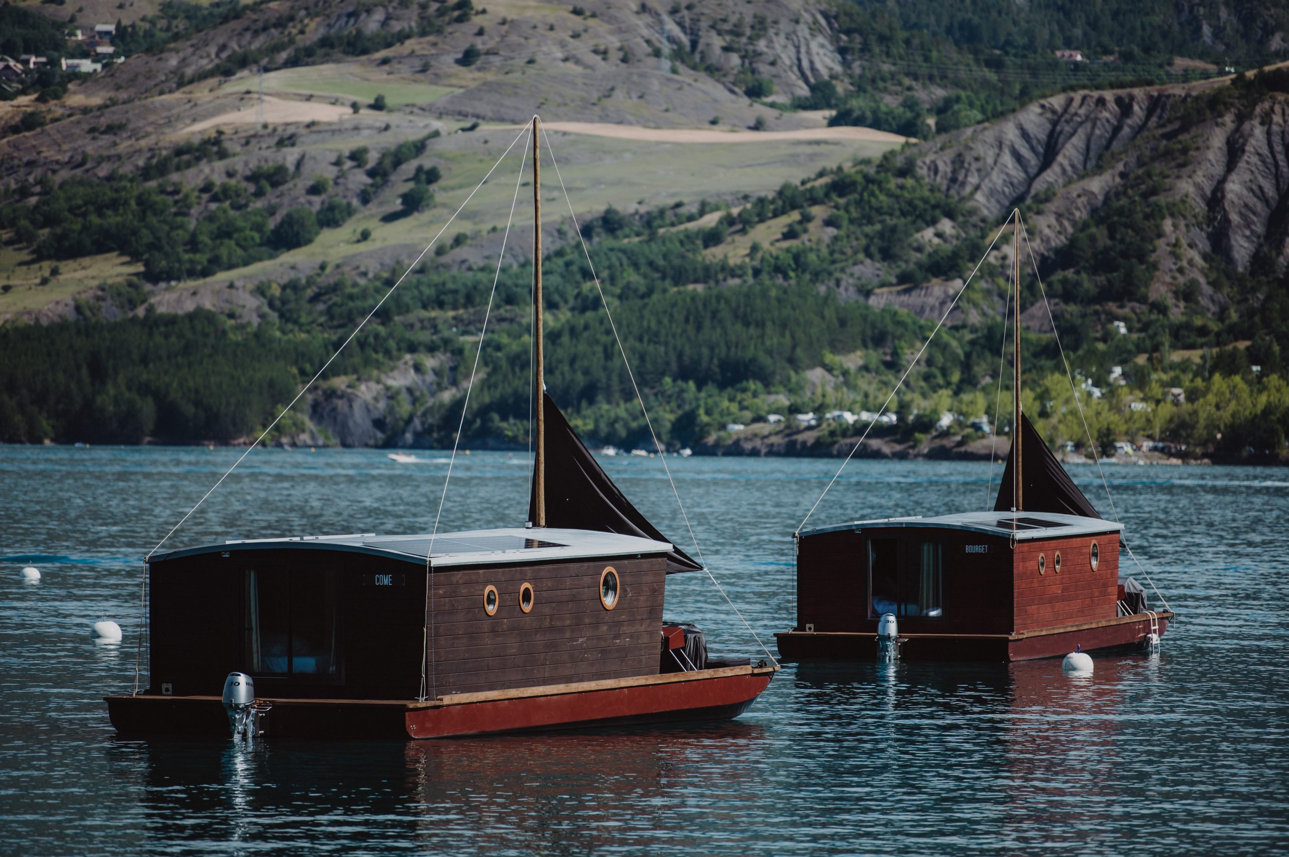 toues cabanées du lac