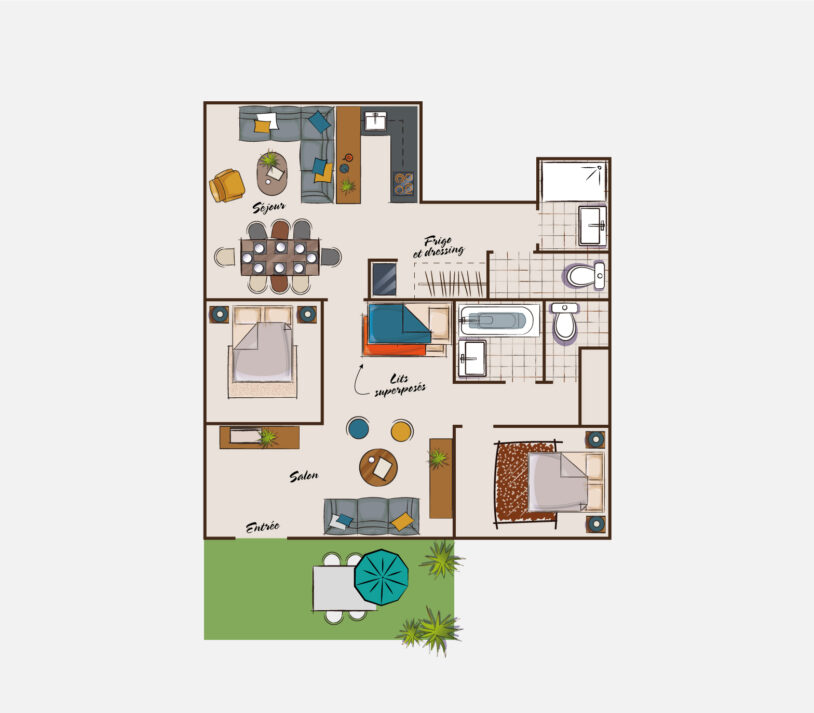 appartement 10 personnes maxi tribu